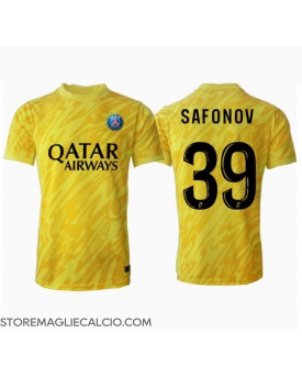 Paris Saint-Germain Matvei Safonov #39 Portiere Maglia Gara Terza Repliche 2024-25